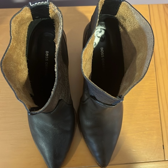 Boss Orange - Authenticated Boots - Leather Dark Brown for Women, Good Condition - Picture 4 of 6